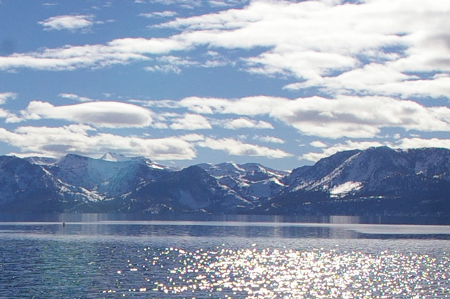 The Western slopes from the Eastern shore